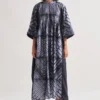 Amrich Black Shibori Handcrafted Eden Dress