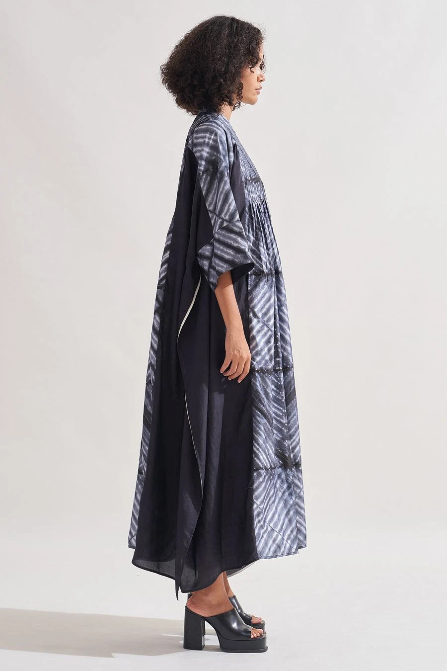 Amrich Black Shibori Handcrafted Eden Dress 3 Amrich Black Shibori Handcrafted Eden Dress - Image 3