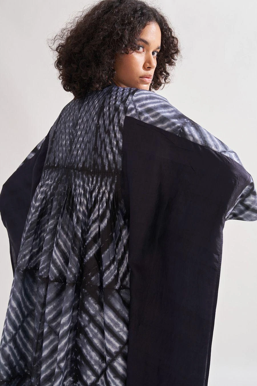 Amrich Black Shibori Handcrafted Eden Dress 5 Amrich Black Shibori Handcrafted Eden Dress - Image 5