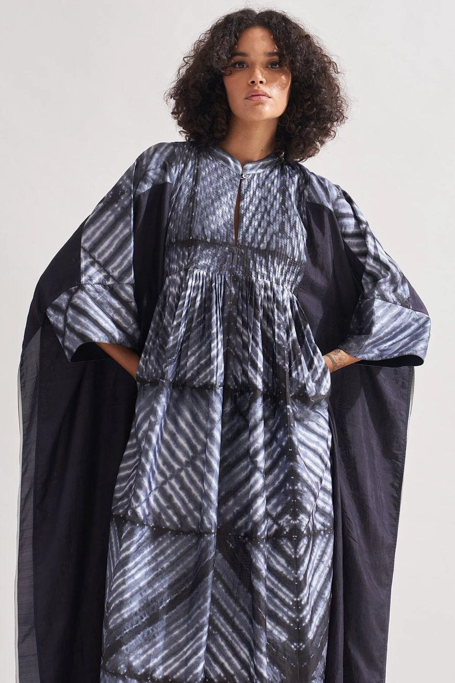 Amrich Black Shibori Handcrafted Eden Dress 6 Amrich Black Shibori Handcrafted Eden Dress - Image 6