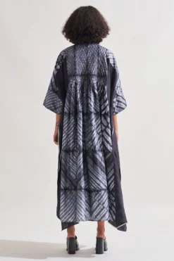 Amrich Black Shibori Handcrafted Eden Dress 13 Amrich Black Shibori Handcrafted Eden Dress -Inca Clothing Shop 0404amr05 7