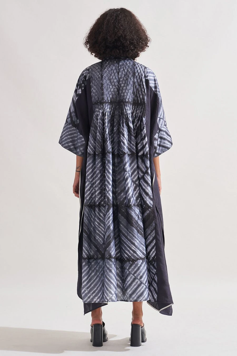 Amrich Black Shibori Handcrafted Eden Dress 7 Amrich Black Shibori Handcrafted Eden Dress - Image 7