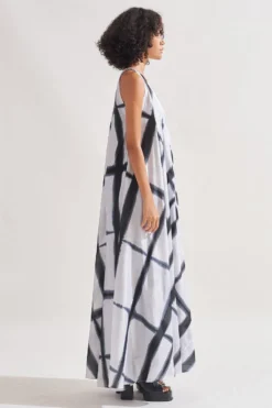 Amrich Raya Itajime Shibori Dress -Inca Clothing Shop 0404amr14 3