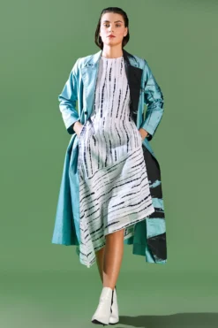 Bennch Shibori Asymmetric Dress