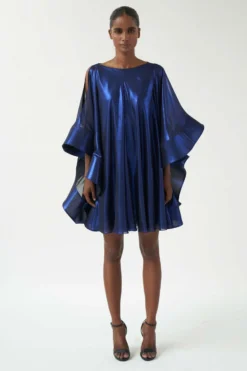 Gauri & Nainika Electric Blue Trapeze Dress
