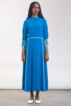 Bodice Cobalt Blue Fit-and-flare Dress