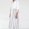 Bodice Ivory Kimono Sleeve Dress