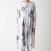 SUKETDHIR White Printed Poplin Shirt Dress