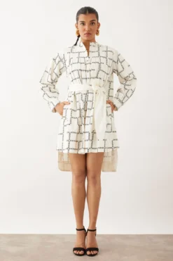 SNOB Off White Betty Dress