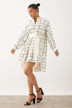 SNOB Off White Betty Dress -Inca Clothing Shop 10823sb2 3
