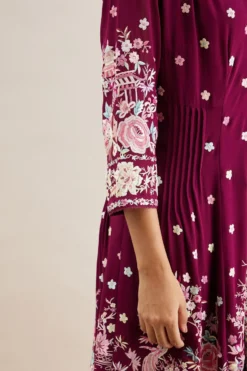 PATINE Maroon Gara Embroidered Dress 10 PATINE Maroon Gara Embroidered Dress -Inca Clothing Shop 111pat9 5