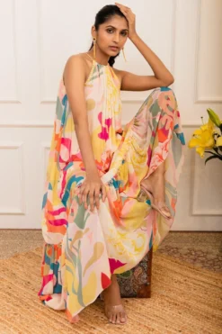 Varun Bahl Pret Floral Printed Maxi Dress -Inca Clothing Shop 111vb14 5