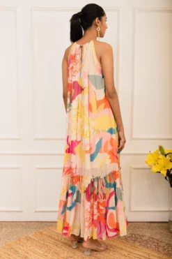 Varun Bahl Pret Floral Printed Maxi Dress -Inca Clothing Shop 111vb14 6