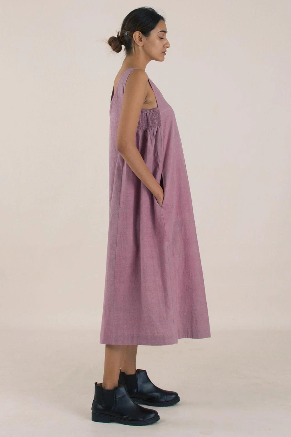 NAMBI-KAI Velvet Plum Dress 2 NAMBI-KAI Velvet Plum Dress - Image 2