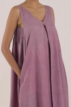 NAMBI-KAI Velvet Plum Dress 6 NAMBI-KAI Velvet Plum Dress -Inca Clothing Shop 12623nr27 3