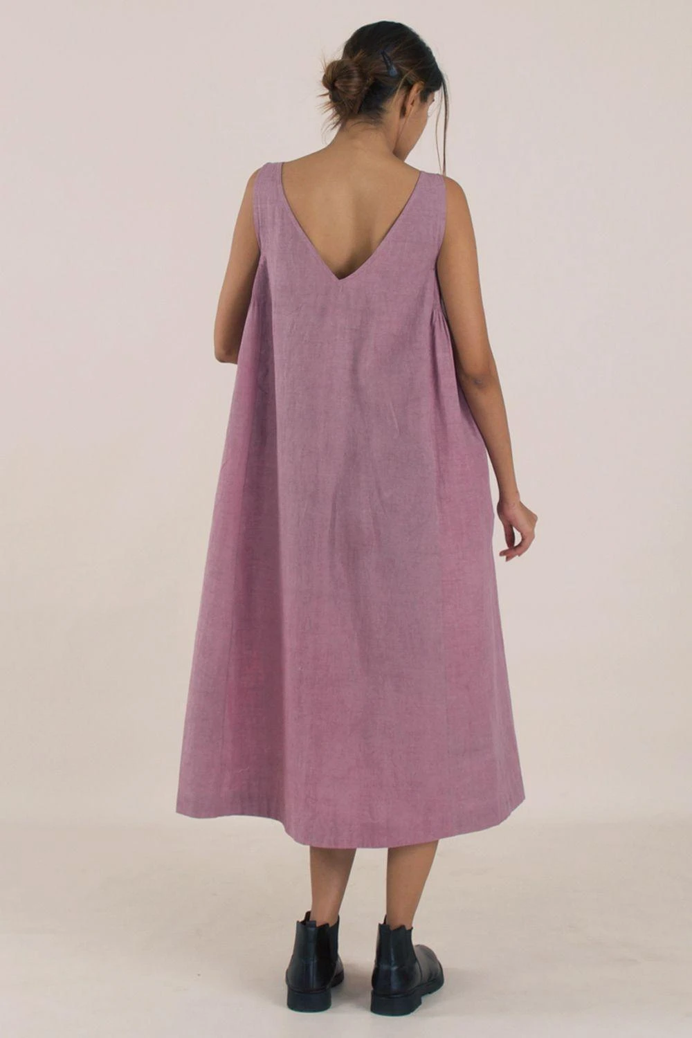 NAMBI-KAI Velvet Plum Dress 4 NAMBI-KAI Velvet Plum Dress - Image 4