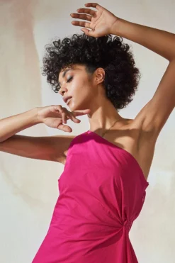 Khara Kapas Dahlia One Shoulder Dress -Inca Clothing Shop 12923kk35 4