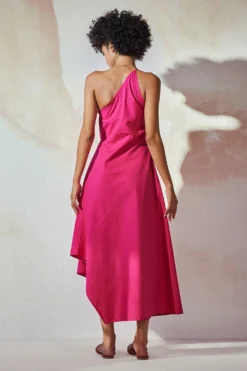 Khara Kapas Dahlia One Shoulder Dress -Inca Clothing Shop 12923kk35 5