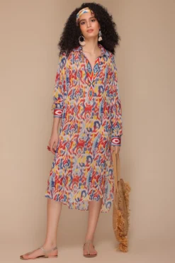 Payal Jain Multicoloured Abstract Printed Dress