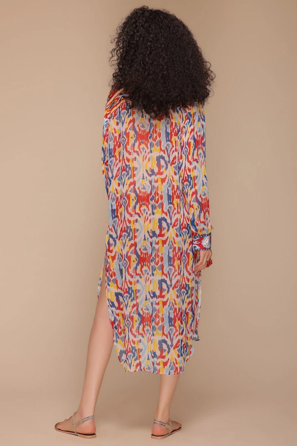 Payal Jain Multicoloured Abstract Printed Dress 3 Payal Jain Multicoloured Abstract Printed Dress - Image 3