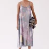 YAVI Maeve Printed Slip Dress