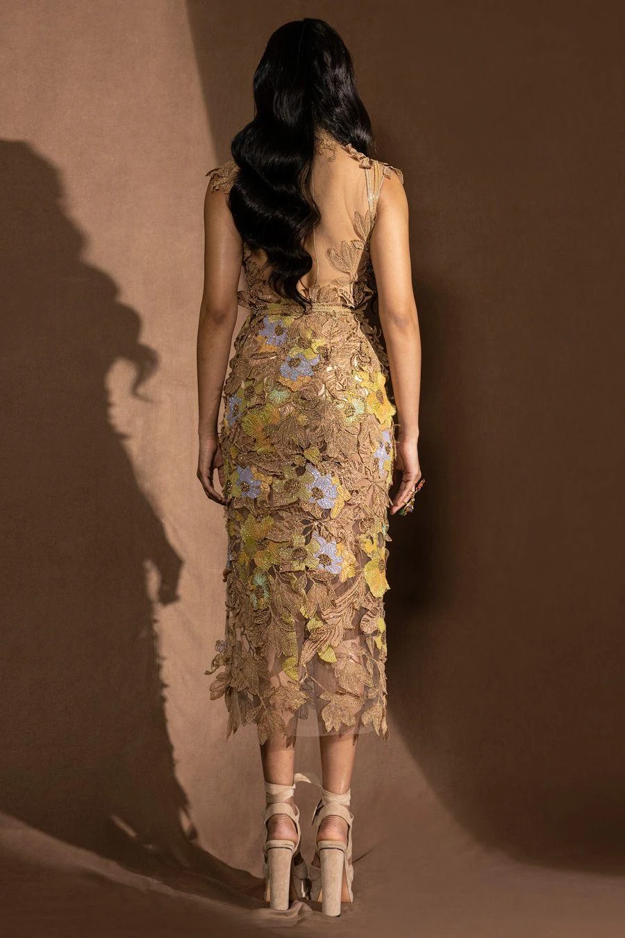 Abhishek Sharma Dusk Metallic Embroidered Dress 6 Abhishek Sharma Dusk Metallic Embroidered Dress - Image 6