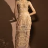 Abhishek Sharma Dusk Glass Beaded Dress