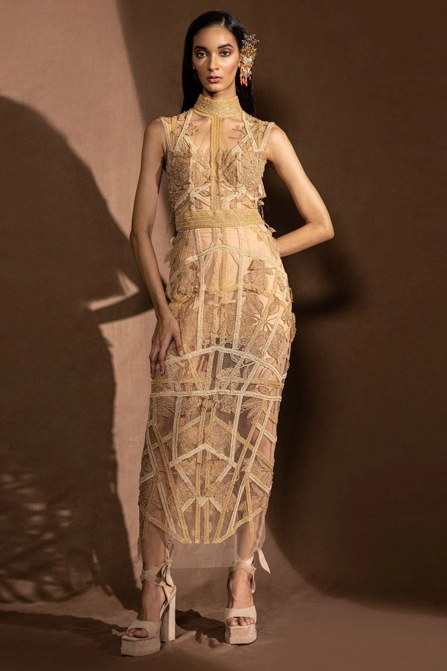 Abhishek Sharma Dusk Glass Beaded Dress 1 Abhishek Sharma Dusk Glass Beaded Dress