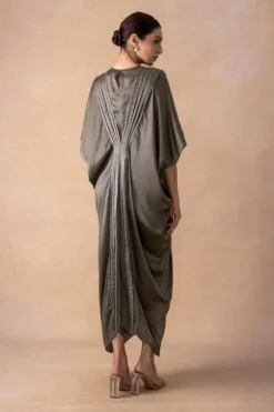 Inca Sleek Grey Corded Kaftan Dress 9 Inca Sleek Grey Corded Kaftan Dress -Inca Clothing Shop 15124inca2 5