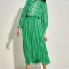 Namrata Joshipura Kelly Green Aster Gathered Dress