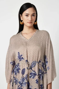 Payal Pratap Brown Timor Printed Dress -Inca Clothing Shop 15323ppj9 3