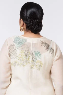 Half Full Curve Ivory Floral Embroidered Flapper Dress 10 Half Full Curve Ivory Floral Embroidered Flapper Dress -Inca Clothing Shop 153hfc6 5