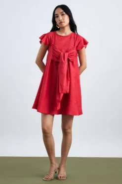 ECHO Kim Front Tie Up Dress