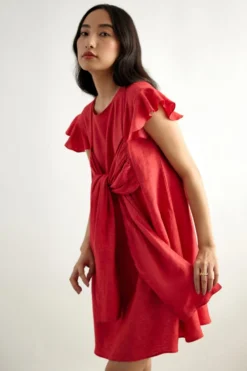 ECHO Kim Front Tie Up Dress -Inca Clothing Shop 156ech6 4