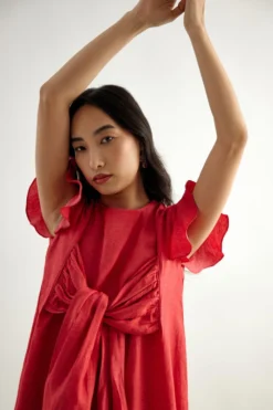 ECHO Kim Front Tie Up Dress -Inca Clothing Shop 156ech6 5