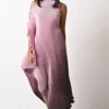 Kiran Uttam Ghosh Lavender Draped Dress