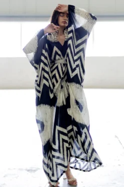 Pooja Keyur Juno Black Kaftan Dress