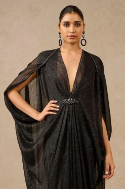 Tarun Tahiliani Black Embellished Kaftan Style Dress -Inca Clothing Shop 16923tt10 3