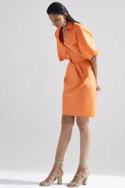 ECHO Orange Tulip Dress -Inca Clothing Shop 16echo8 3