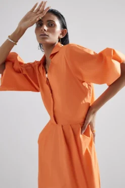 ECHO Orange Tulip Dress -Inca Clothing Shop 16echo8 4