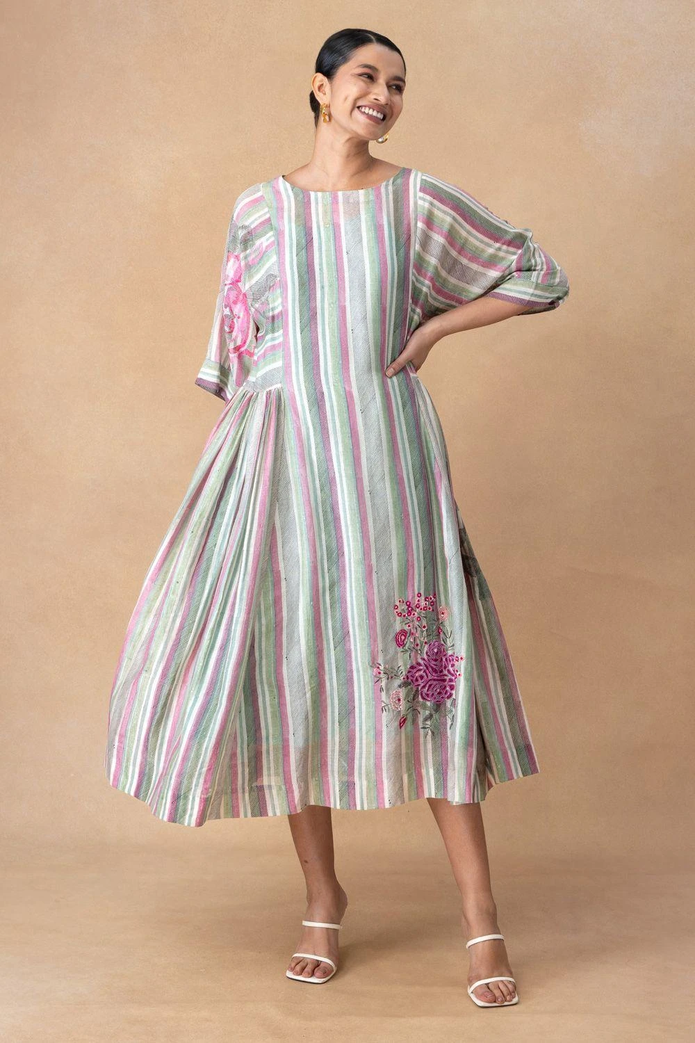 Vineet Rahul Eva Stripe Dress 1 Vineet Rahul Eva Stripe Dress