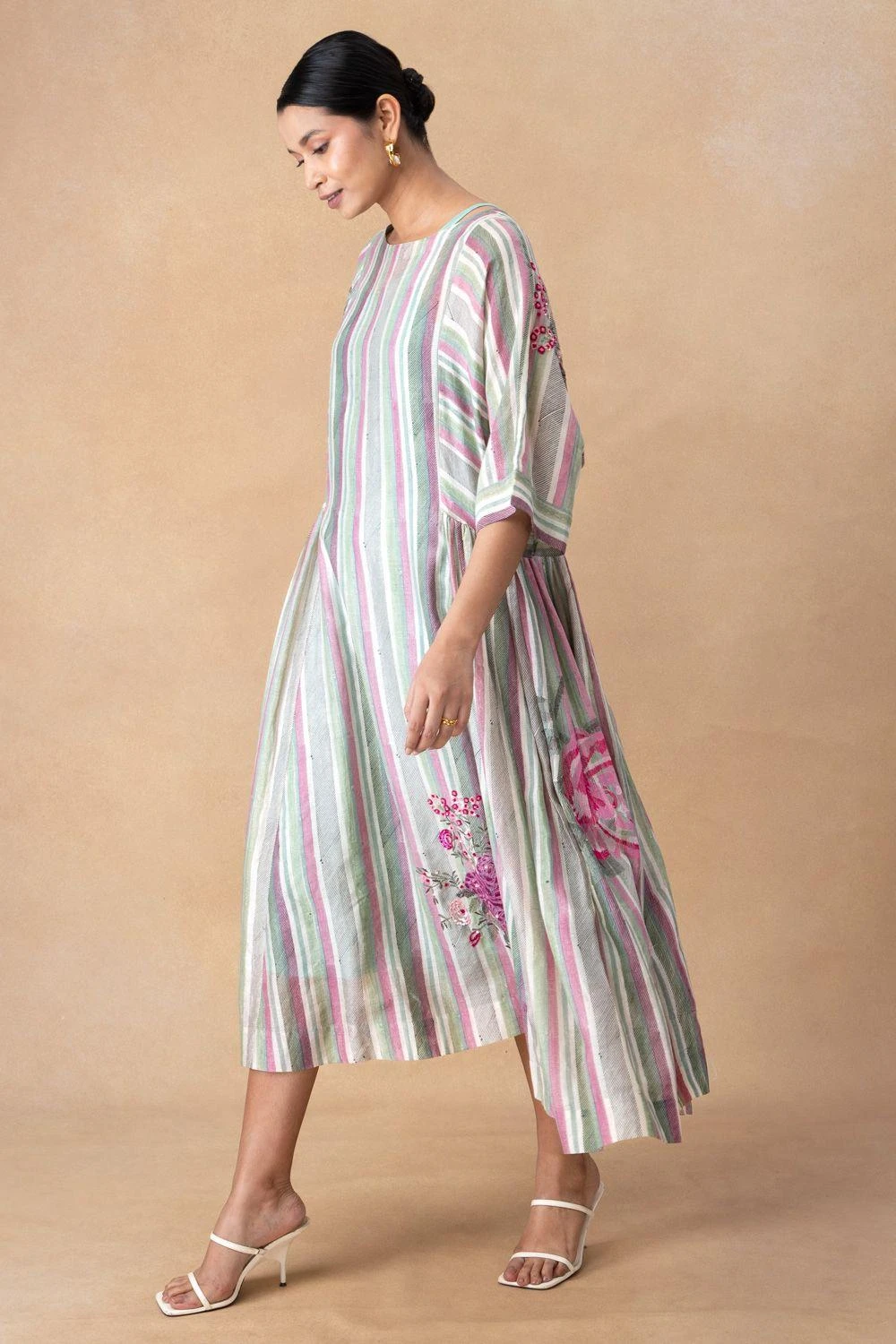Vineet Rahul Eva Stripe Dress 2 Vineet Rahul Eva Stripe Dress - Image 2