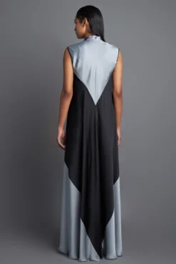 Amit Aggarwal Metallic Panelled Black Dress -Inca Clothing Shop 172ag7 3