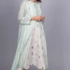 Meghna Panchmatia Mint Green Chanderi Dress