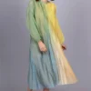 Meghna Panchmatia Green Ombre Pleated Dress
