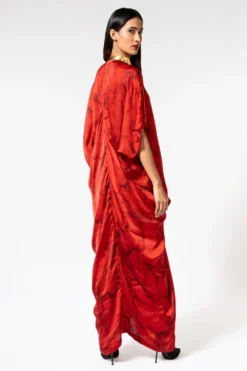 Inca Marble Red Drape Dress 7 Inca Marble Red Drape Dress -Inca Clothing Shop 1911inca10 4