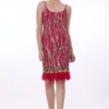 Dilnaz Roseate Pink Sequin Adorned Flapper Dress