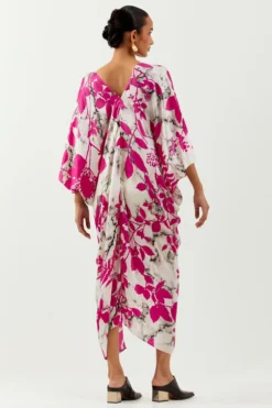 Inca Marble Gulmohar Kaftan Dress -Inca Clothing Shop 1923ina42 3