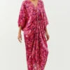 Inca Pink Abtsract Printed Kaftan Dress