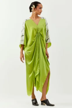 Inca Lime Green Kaftan Dress